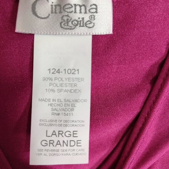 Liz Baker Blouse coordinated Cabernet tank  Set NWOT - Picture 3 of 5